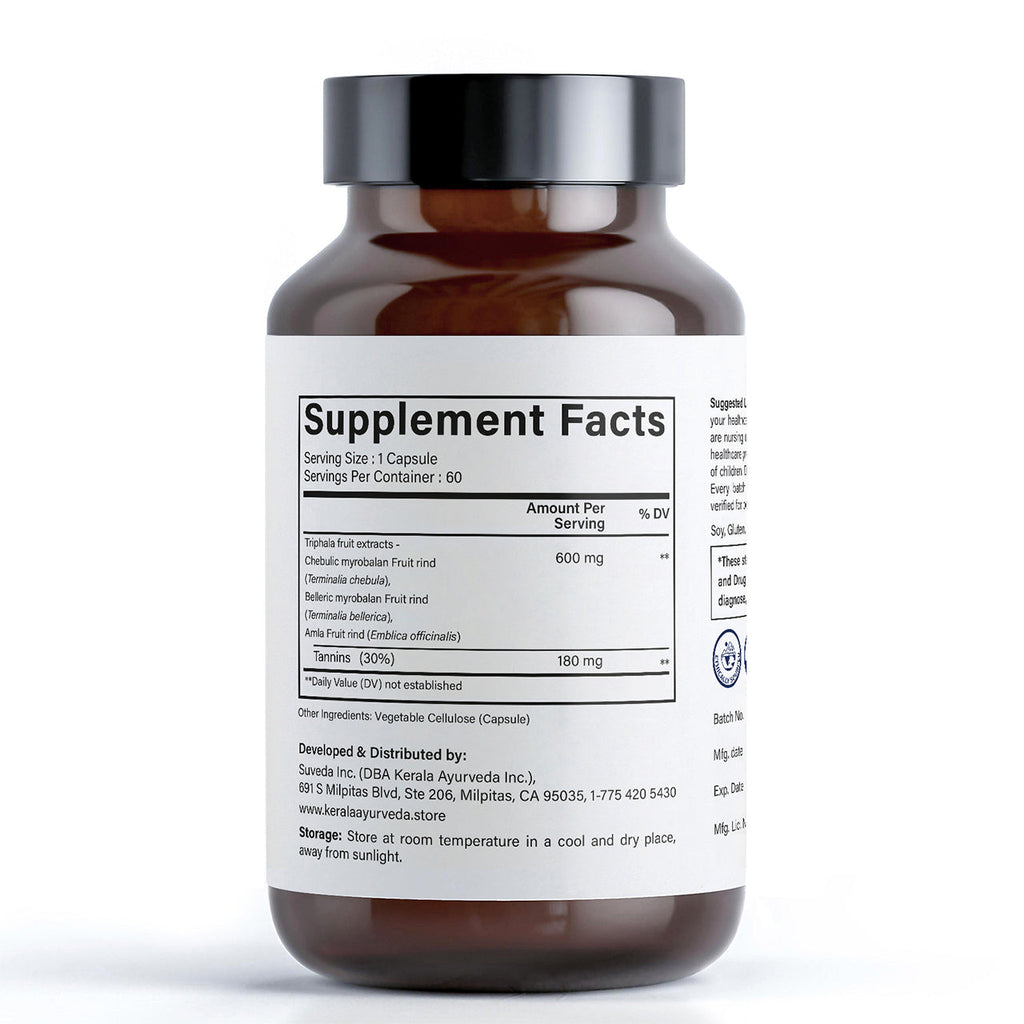 Kerala Ayurveda USA Triphala Veg Capsules | Grab2Buy