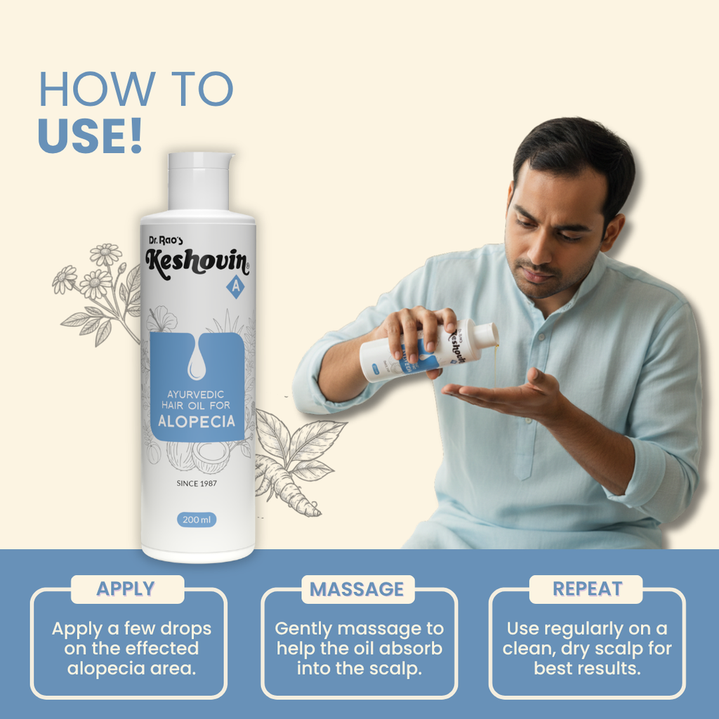 Dr. Rao's Keshovin -A Ayurvedic Hair Oil for Alopecia