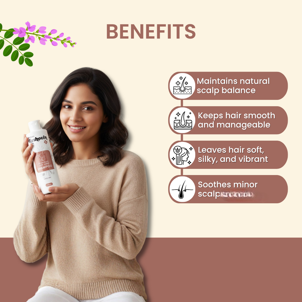 Dr. Rao's Keshovin Herbal Ayurvedic Hair Shampoo For Healthy Scalp And Hair Growth