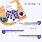 The Face Shop Real Nature Blueberry Face Mask - Korean Skincare