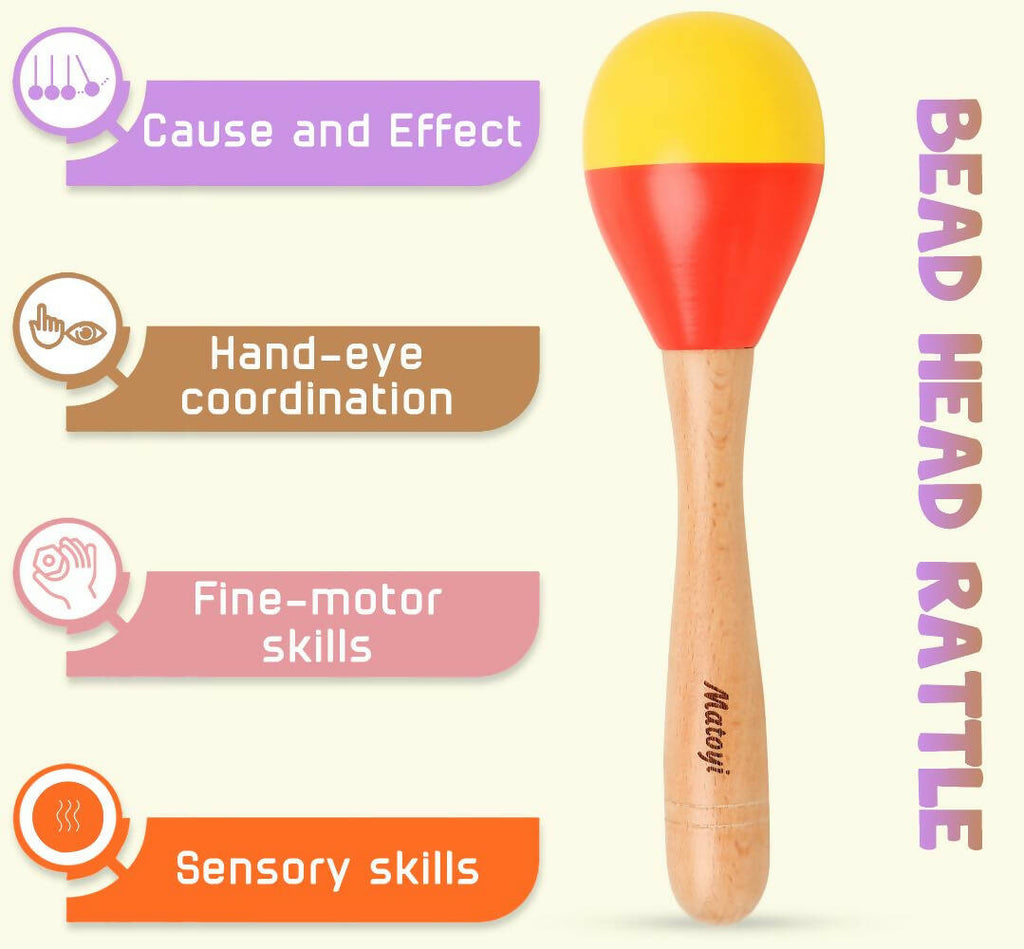 Matoyi Wooden Baby Bead Rattle | Grab2Buy