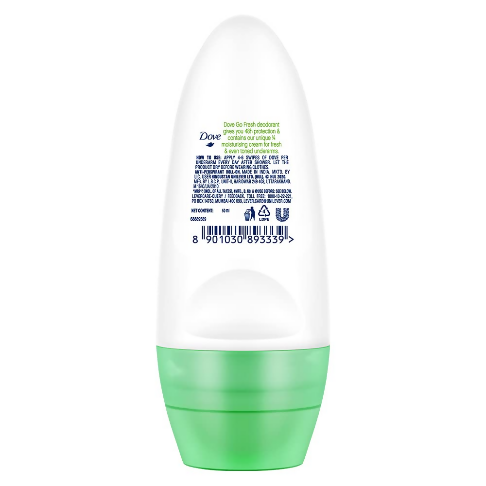 Dove Roll-On Deodorant Cucumber & Green Moisturising Cream | Grab2Buy