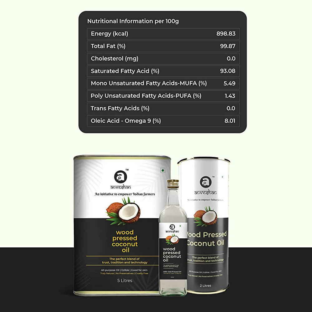 Anveshan Wood Pressed Coconut Oil | Grab2Buy