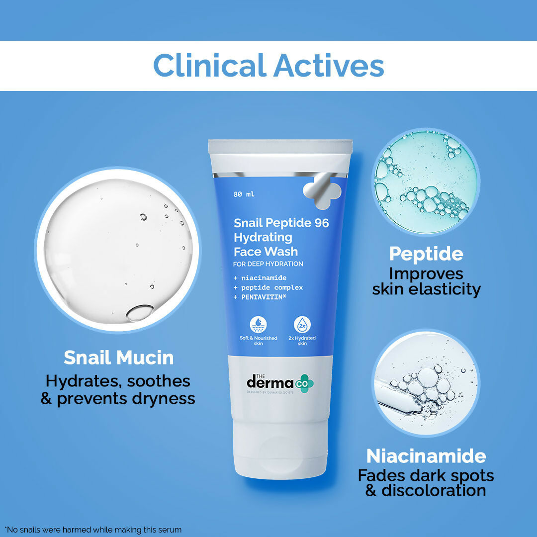The Derma Co Snail Peptide 96 Hydrating Face Wash | Grab2Buy