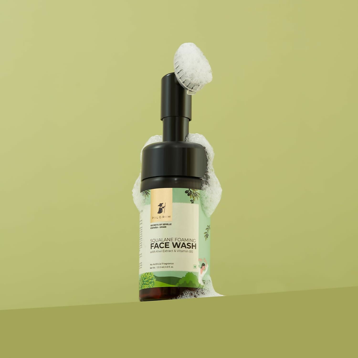 Pilgrim Spanish Foaming Face Wash With Kiwi Extracts & Aloe For Skin Hydration | Grab2Buy