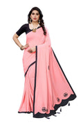 Vamika Designer Peach Dola Silk Saree | Grab2Buy