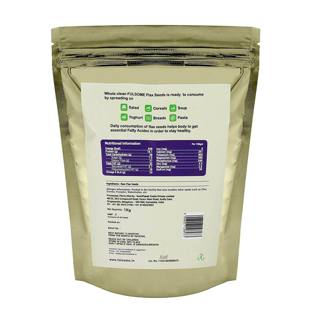 Fulsome Raw Flax Seeds | Grab2Buy