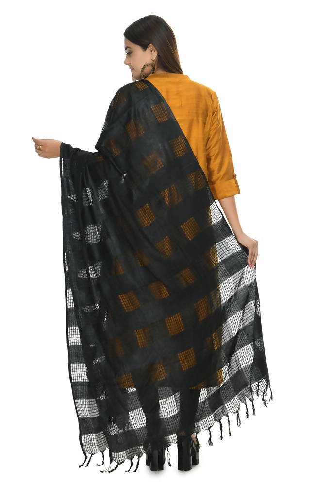 Mominos Fashion Black Window Dupatta | Grab2Buy