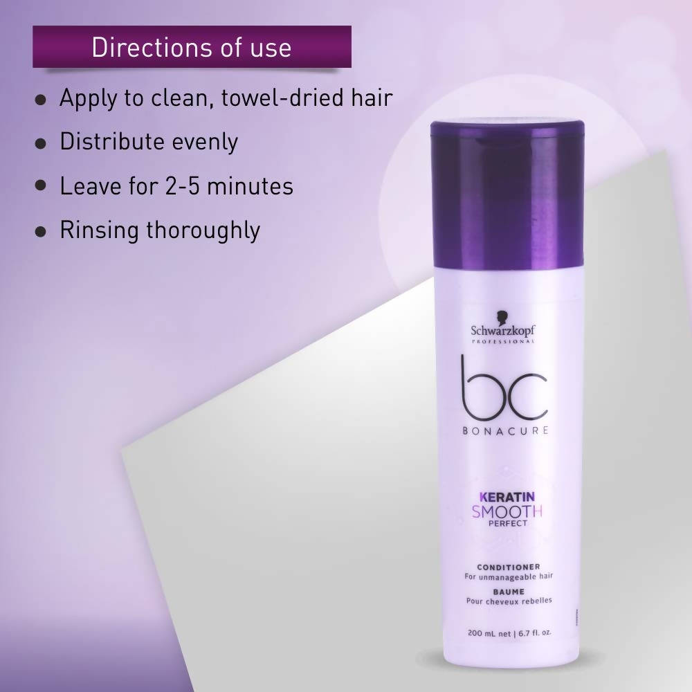 Schwarzkopf Professional Bonacure Frizz Away Conditioner with Babassu Oil - Purple | Grab2Buy