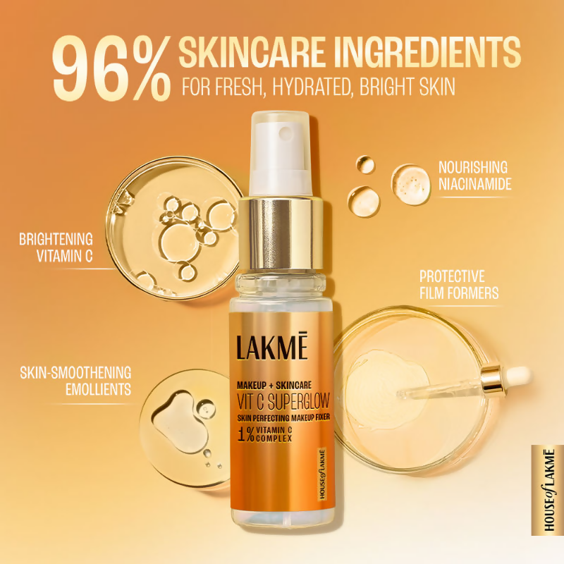Lakme Vitamin C Superglow Skin Perfecting Makeup Fixer | Grab2Buy