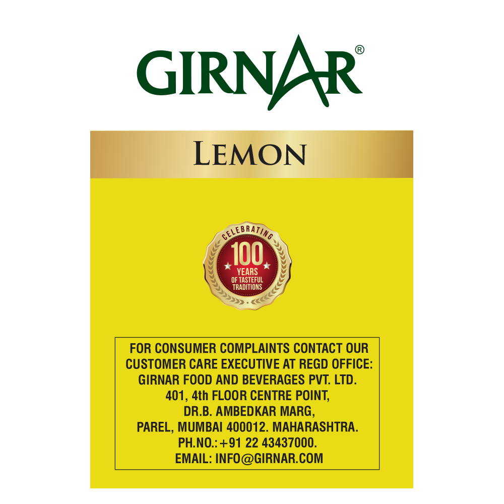 Girnar Black Tea Bags - Lemon | Grab2Buy