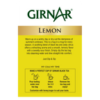 Girnar Black Tea Bags - Lemon | Grab2Buy