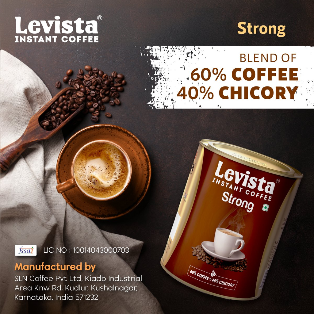 Levista Strong Coffee Can 60:40 | Grab2Buy