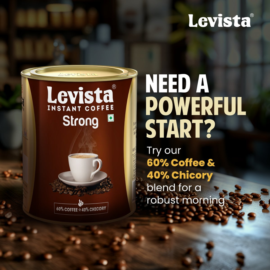 Levista Strong Coffee Can 60:40 | Grab2Buy