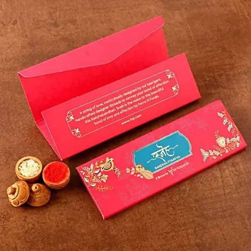 American Diamond Rakhi Set & 5 Star Chocolates | Grab2Buy