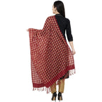 A R Silk Golder Box Regular Dupatta Color Mehroon Dupatta or Chunni | Grab2Buy