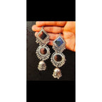 MS Fashion India Muskan Fancy Oxidized Mirror Jhumki Earrings | Grab2Buy