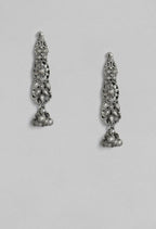 Mominos Fashion Johar Kamal Oxidised Silver-Plated Brass Finish Temple Jewellery with Earrings For Women | Grab2Buy