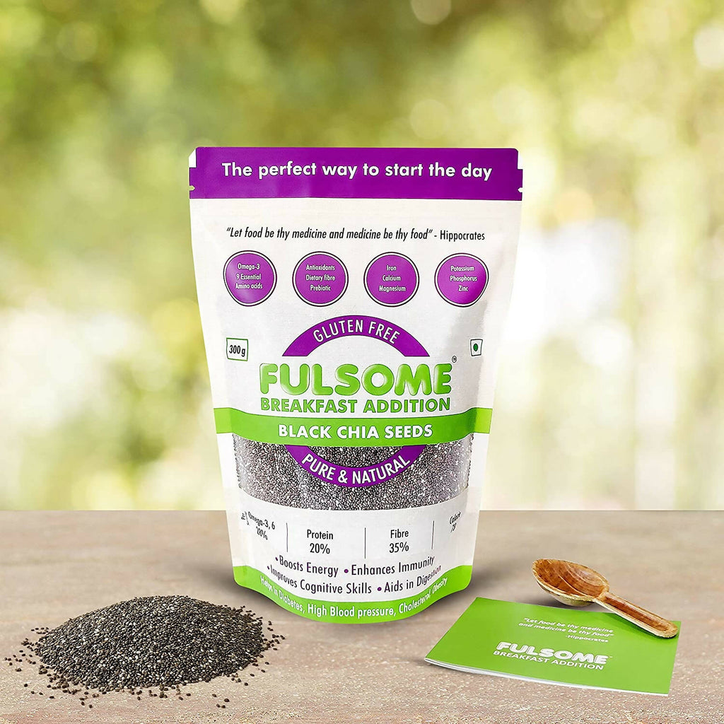 Fulsome Premium Raw Black Chia Seeds | Grab2Buy