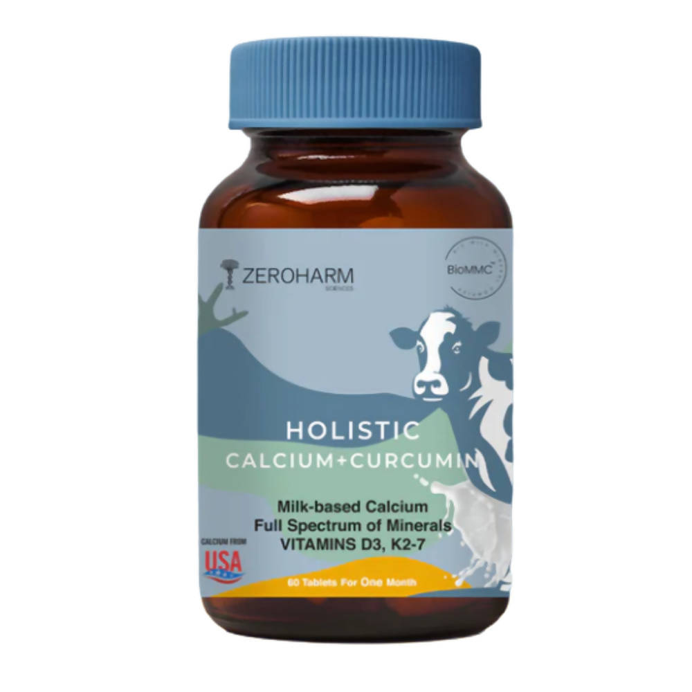 Zeroharm Holistic Calcium + Curcumin Tablets | Grab2Buy