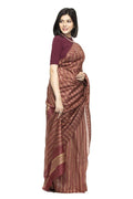 Mominos Fashion Maroon Color Bhagalpuri Saree | Grab2Buy