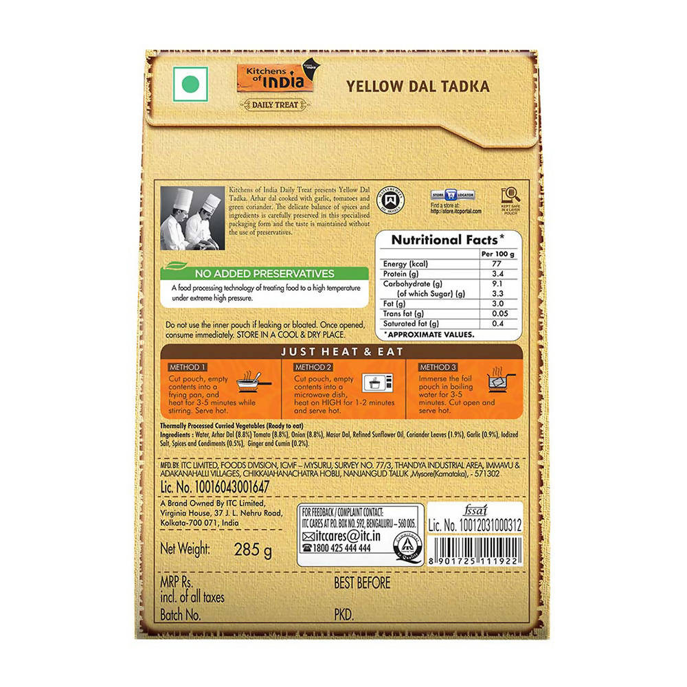 Kitchens of India Yellow Dal Tadka | Grab2Buy