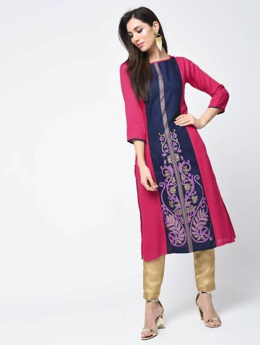 Aniyah Rayon Block Printed Latest Straight Kurta (AN-118K) | Grab2Buy
