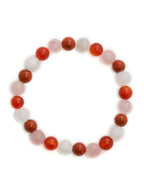 Red Carnelian, Amathyst Beads Bracelet - Ruby Raang | Grab2Buy