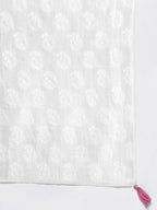 Yufta Pink and White Block Print A-line kurta with Palazzo & Dupatta Set | Grab2Buy