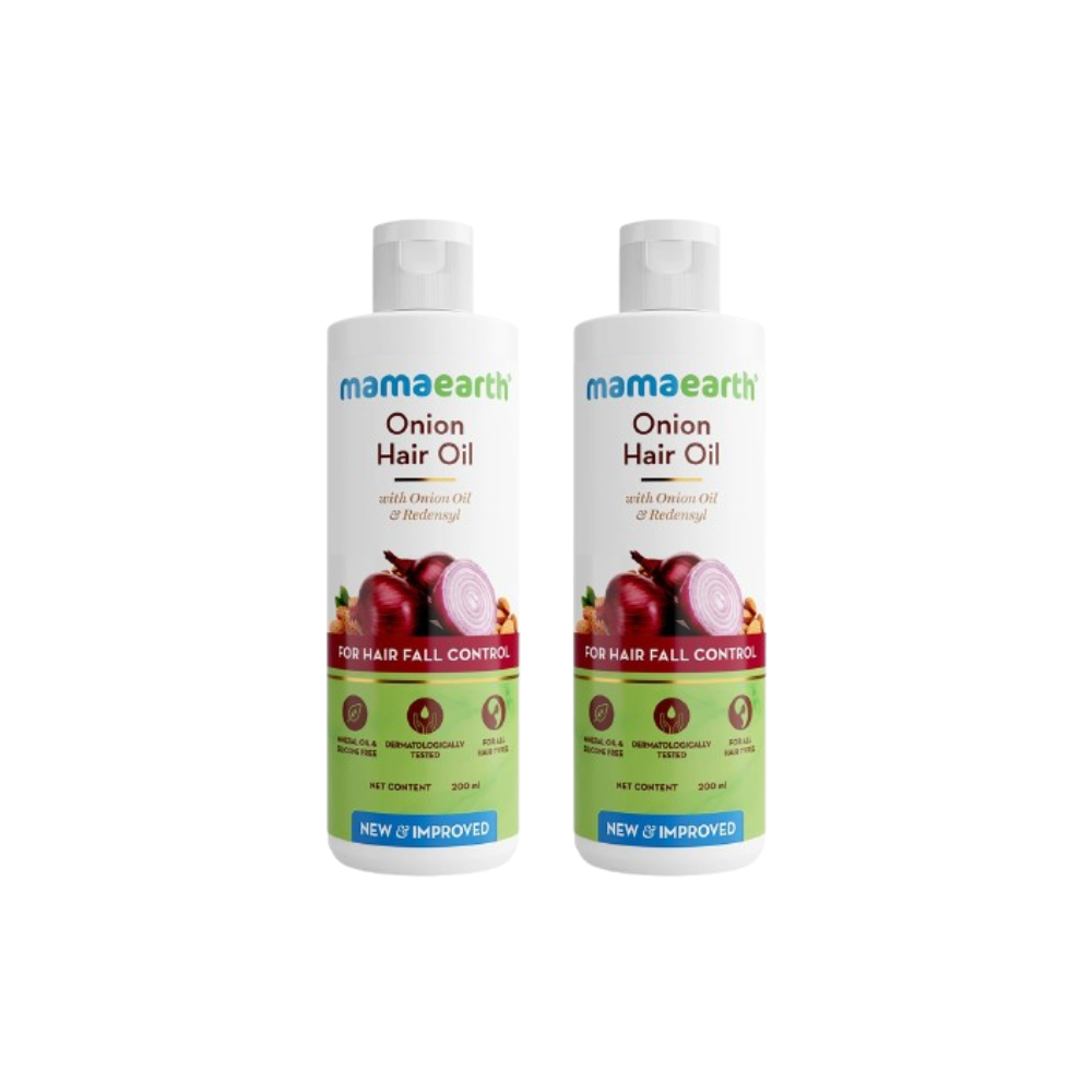 Mamaearth Onion Hair Oil With Onion & Redensyl For Hair Fall Control | Grab2Buy