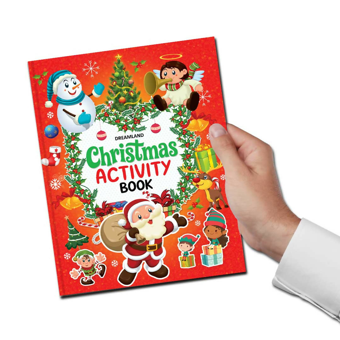 Dreamland Publications Christmas Activity Book for Kids – Fun Puzzles, Coloring, Mazes & More | Ages 4–8 | Grab2Buy