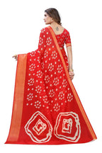 Vamika Red Linen Zari Border Saree | Grab2Buy