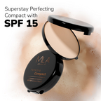 Mila Beaute Superstay Natural Matte Finish Perfecting Compact Powder with SPF 15 - Pure Beige