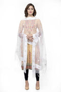 Mominos Fashion White Orgenza Gota Flower Dupatta | Grab2Buy