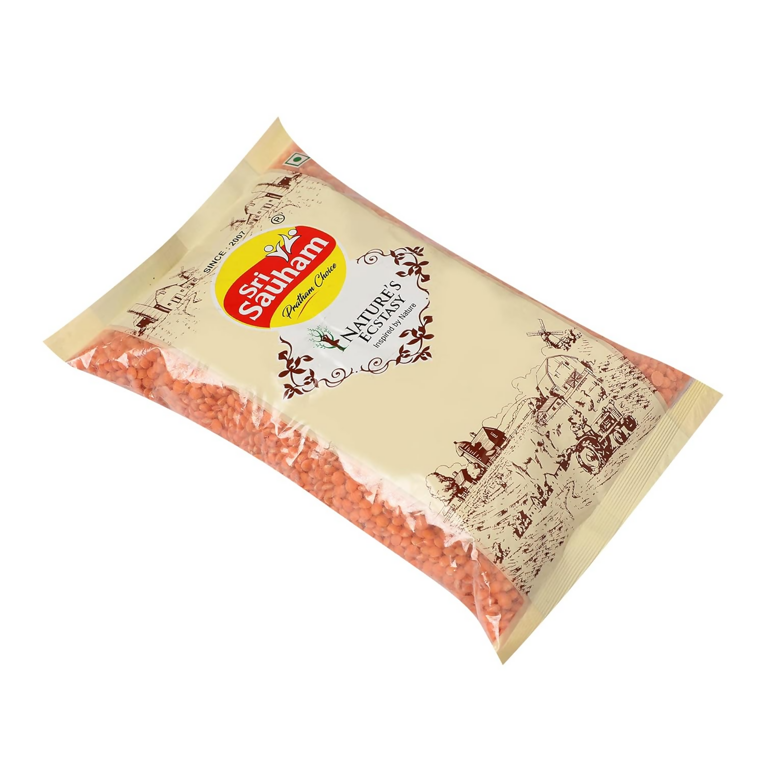 Sri Sauham Premium Lal Malka Dal Fresh Sabut Masoor Dal | Swadesiicart