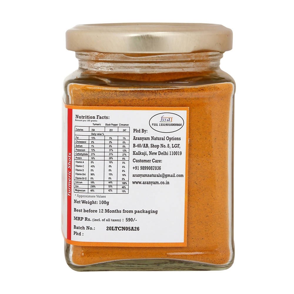 Aranyam Lakadong Turmeric Black Pepper & Cinnamon | Grab2Buy