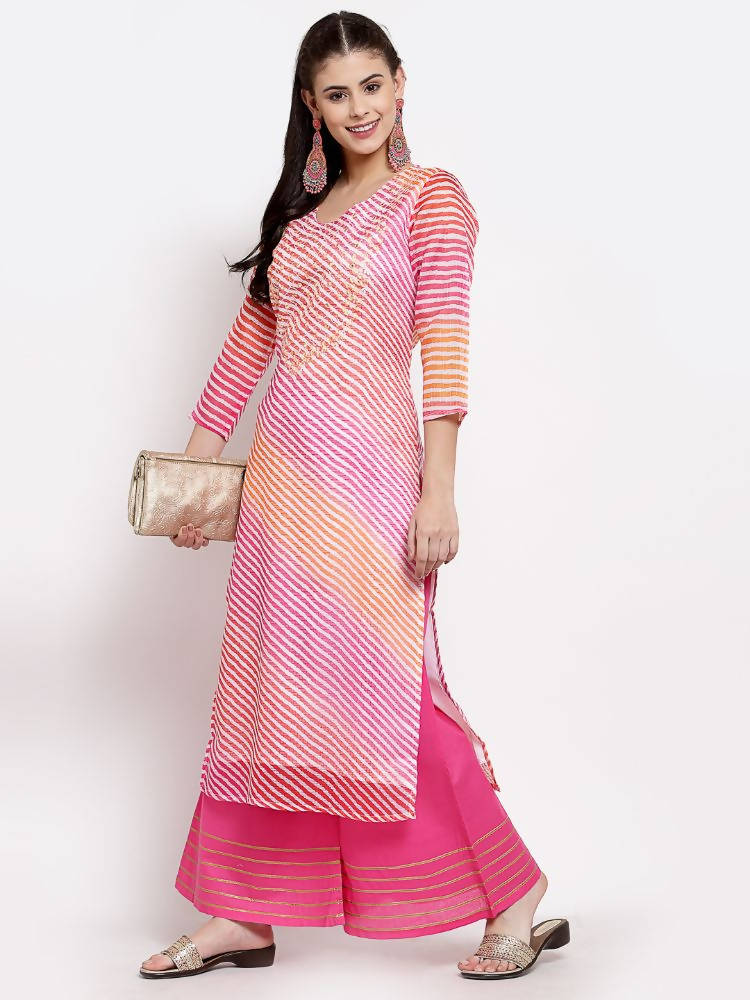 Myshka Women's Pink Cotton Solid Casual Palazzo | Grab2Buy
