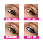 Elle 18 Eye Drama Kajal Super Black Matte Finish Deep Black