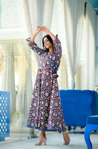 Yufta Women's Handblock printed kurta Dress | Grab2Buy