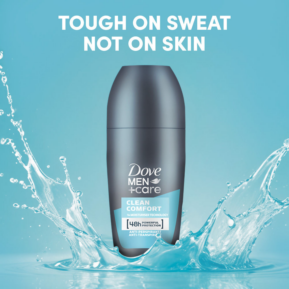 Dove Men + Care Clean Comfort Anti - Perspirant Roll - On | Grab2Buy