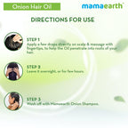 Mamaearth Onion Hair Oil With Onion & Redensyl For Hair Fall Control | Grab2Buy