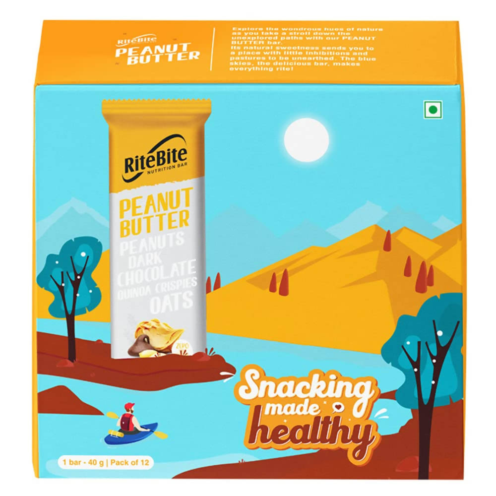 RiteBite Max Protein Peanut Butter Nutrition Bar | Grab2Buy