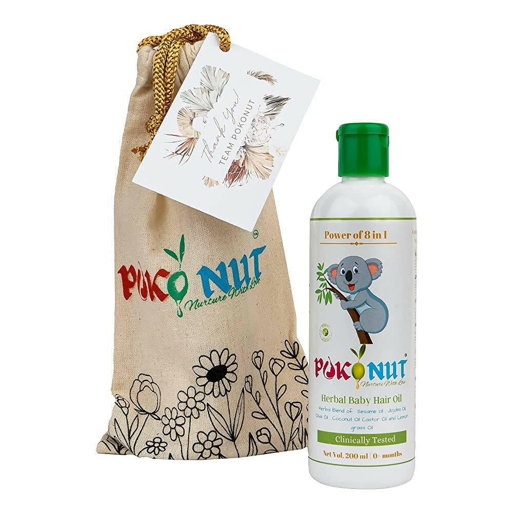 Pokonut Herbal Chemical Free Baby Hair Oil | Grab2Buy