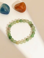 Green Avanturine Beads Elastic Bracelet - Ruby Raang