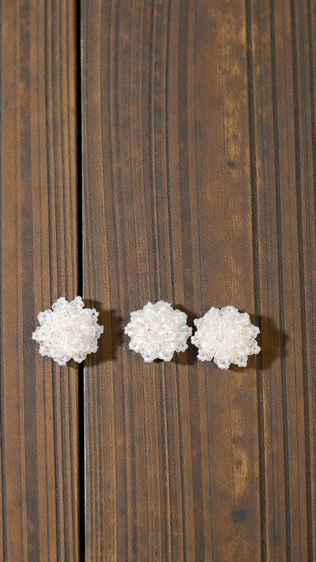 Inhanns Rangmani Crystal Duo – Adjustable Ring + Statement Earrings Set - White | Grab2Buy
