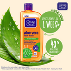 Clean & Clear Aloe Vera Face Wash - Gentle Hydrating Cleanser for Oily Skin