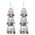 MS Fashion India Tassel Small Hanging Jhumka Multicolor Pearls Earrings For Occasions | Grab2Buy