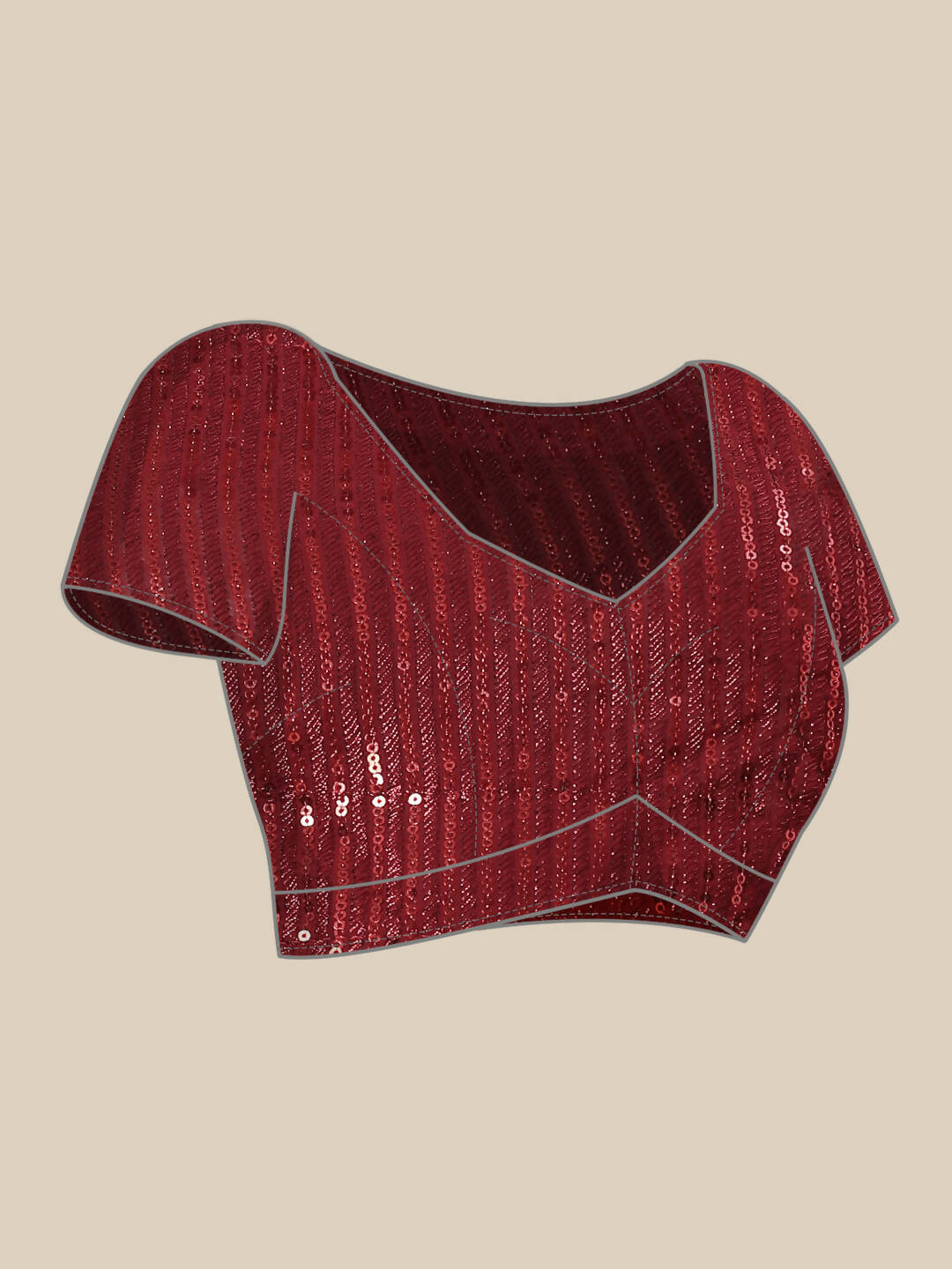 Maroon Woven Design Net Saree with Blouse Piece - Kalamkari | Grab2Buy