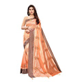 Vamika Orange Crepe Embroidery Saree (Nirali Orange) | Grab2Buy