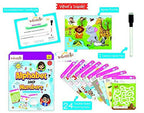 Braintastic Educational Game: Alphabet & Numbers(3-6 yrs)/Write & Wipe Activity Sheets/Kids Toys/34 pcs Free Puzzle | Grab2Buy